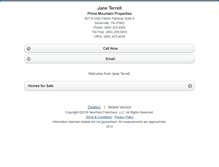 Tablet Screenshot of janeterrell.homesandland.com