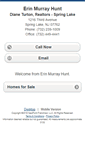 Mobile Screenshot of erinhunt.homesandland.com