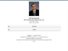 Tablet Screenshot of jeffpendergraft.homesandland.com