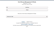 Tablet Screenshot of kentstrauss.homesandland.com