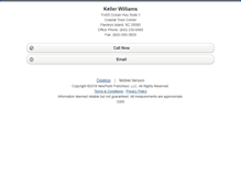 Tablet Screenshot of kellerwilliamspawleys.homesandland.com
