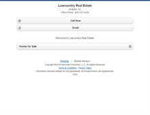 Tablet Screenshot of lowcountryrealestatebeaufort.homesandland.com