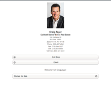 Tablet Screenshot of craigzager.homesandland.com