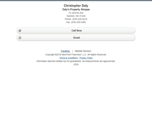 Tablet Screenshot of chrisdaly.homesandland.com
