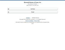 Tablet Screenshot of emeraldhomesofiowa.homesandland.com