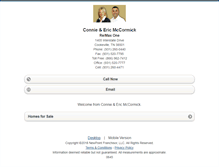 Tablet Screenshot of conniemccormick.homesandland.com