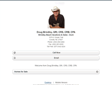 Tablet Screenshot of dougbrindley.homesandland.com