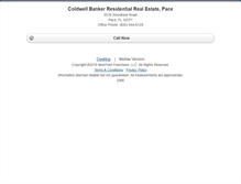 Tablet Screenshot of coldwellbankerunitedpace.homesandland.com