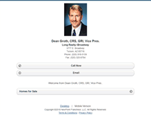 Tablet Screenshot of deangroth.homesandland.com