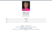 Tablet Screenshot of debbielanier.homesandland.com