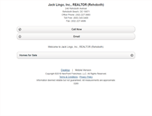 Tablet Screenshot of jacklingo.homesandland.com