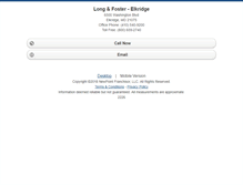 Tablet Screenshot of longandfosterelkridge.homesandland.com