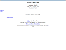 Tablet Screenshot of paradisefound.homesandland.com
