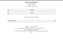 Tablet Screenshot of discoveryproperties.homesandland.com
