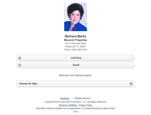 Tablet Screenshot of barbaramarks.homesandland.com