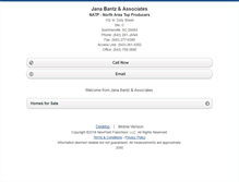 Tablet Screenshot of janabantz.homesandland.com