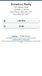 Mobile Screenshot of goosebororealty.homesandland.com