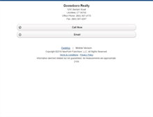 Tablet Screenshot of goosebororealty.homesandland.com