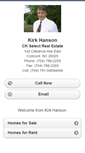 Mobile Screenshot of kirkhanson.homesandland.com