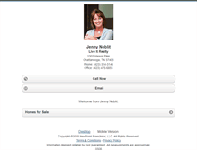 Tablet Screenshot of jennyfrostnoblit.homesandland.com