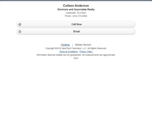Tablet Screenshot of colleenanderson.homesandland.com