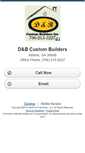Mobile Screenshot of dandbcustombuilders.homesandland.com