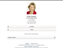 Tablet Screenshot of cindyviehman.homesandland.com