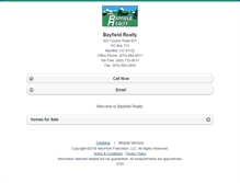 Tablet Screenshot of bayfieldrealty.homesandland.com
