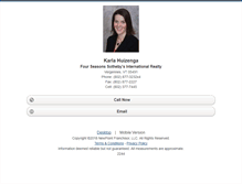 Tablet Screenshot of karlahuizenga.homesandland.com