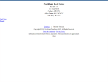 Tablet Screenshot of northlandrealestate.homesandland.com