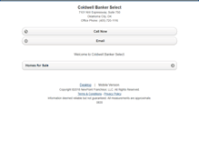 Tablet Screenshot of coldwellbankerselectokc.homesandland.com