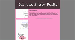 Desktop Screenshot of jeanetteshelbyrealty.homesandland.com