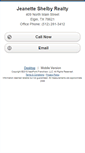 Mobile Screenshot of jeanetteshelbyrealty.homesandland.com