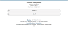 Tablet Screenshot of jeanetteshelbyrealty.homesandland.com