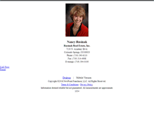 Tablet Screenshot of nancyrusinak.homesandland.com