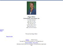 Tablet Screenshot of peggygilbert.homesandland.com