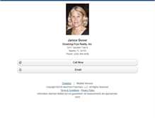 Tablet Screenshot of janicegover.homesandland.com