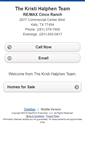 Mobile Screenshot of kristihalphen.homesandland.com