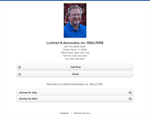 Tablet Screenshot of lockhartandassociatesinc.homesandland.com