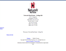 Tablet Screenshot of networkrealestate.homesandland.com