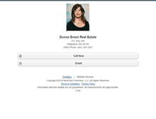 Tablet Screenshot of donnagreenrealestate.homesandland.com