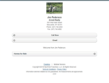 Tablet Screenshot of jimpederson.homesandland.com