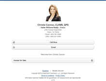Tablet Screenshot of christiecannon.homesandland.com