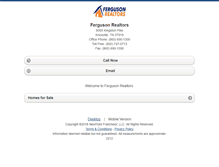 Tablet Screenshot of fergusonrealtors.homesandland.com