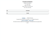 Tablet Screenshot of crestwoodestates.homesandland.com