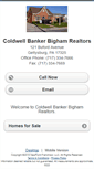 Mobile Screenshot of coldwellbankerbighamrealtors.homesandland.com