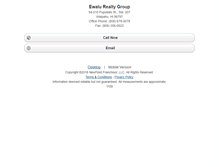 Tablet Screenshot of ewalurealtygroup.homesandland.com