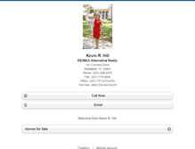 Tablet Screenshot of kevinrhill.homesandland.com