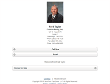 Tablet Screenshot of fredtaylor.homesandland.com