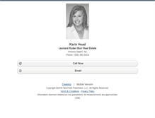 Tablet Screenshot of karinhead.homesandland.com